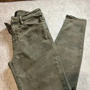 Sanctuary Social Ankle Skinny, Standard Rise, Size 28. Camo  Print.